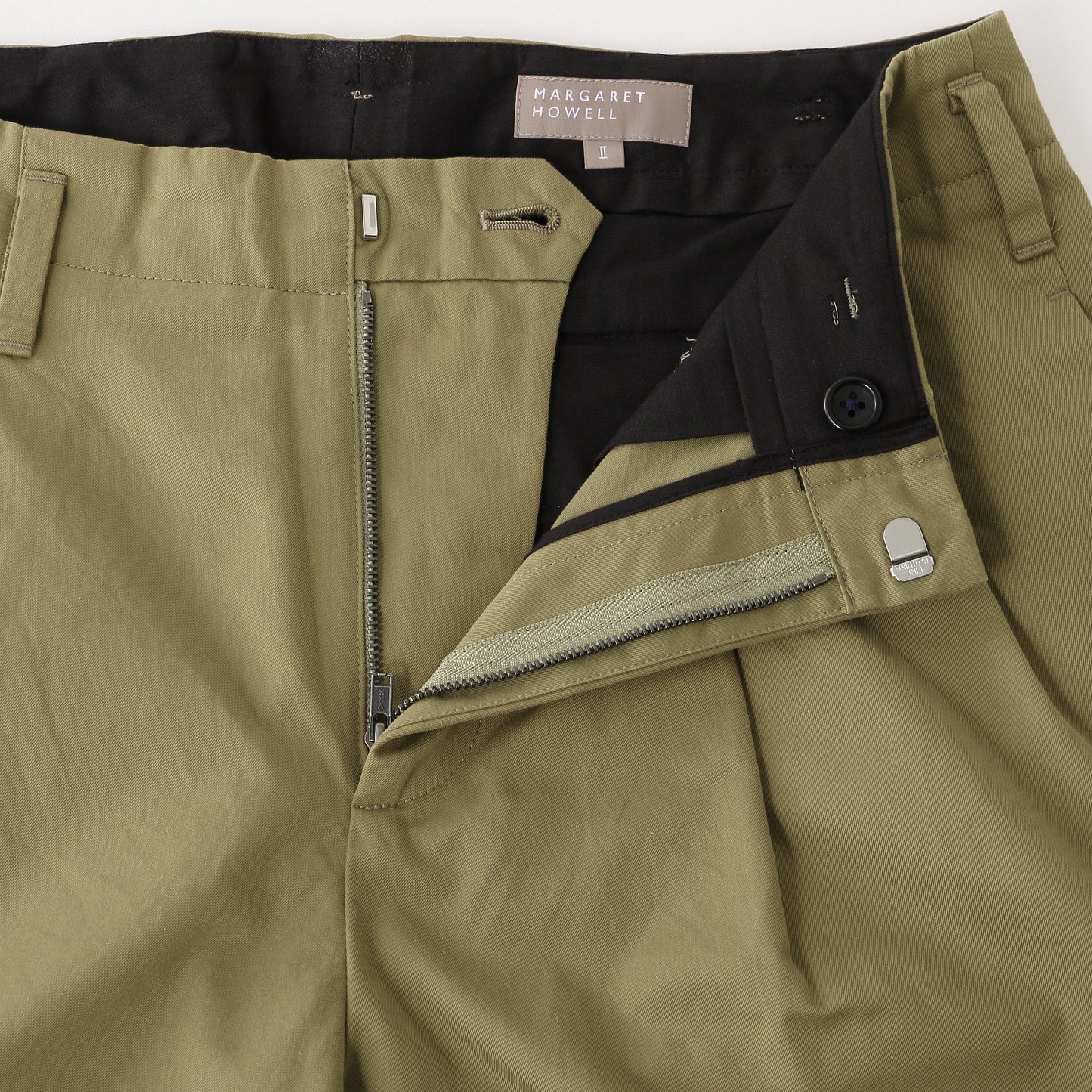 REFINED COTTON GABARDINE TROUSERS