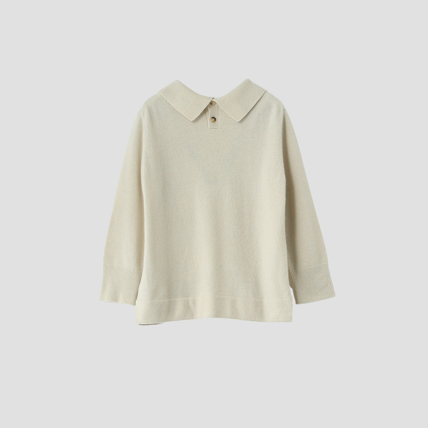 CASHMERE POLO COLLAR JUMPER KNIT