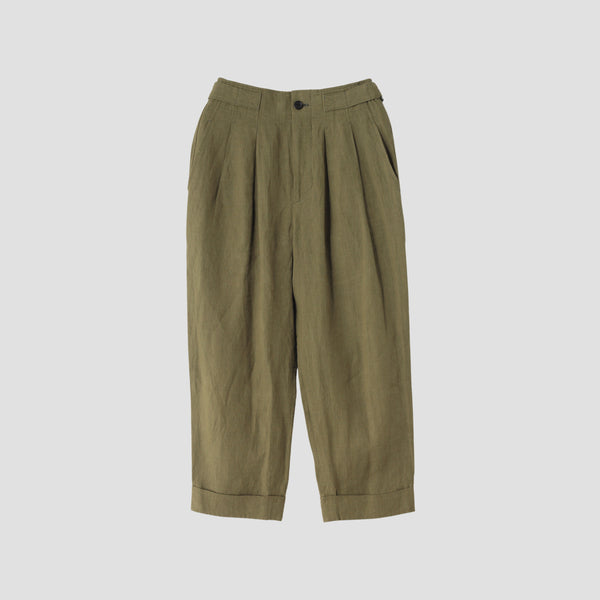 YARN DYED LINEN TROUSERS
