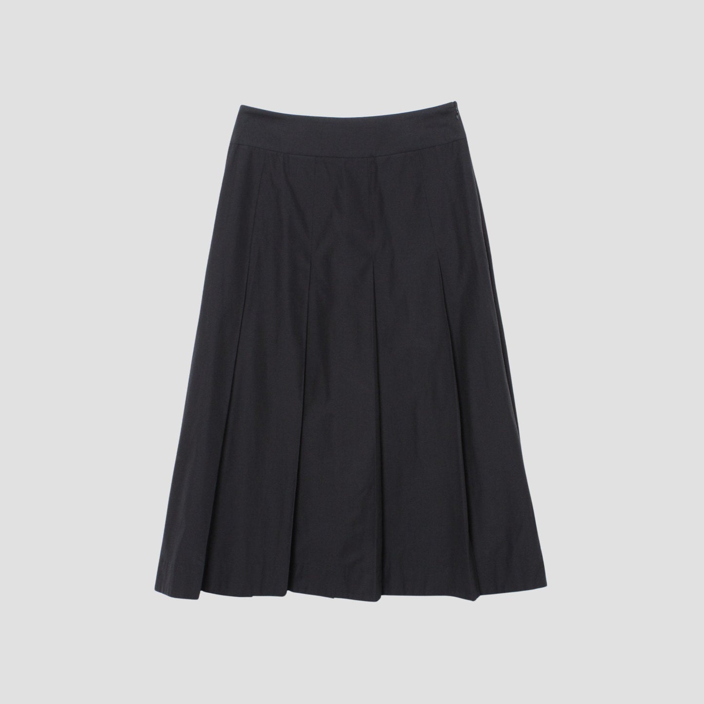 SILK COTTON POPLIN SKIRT