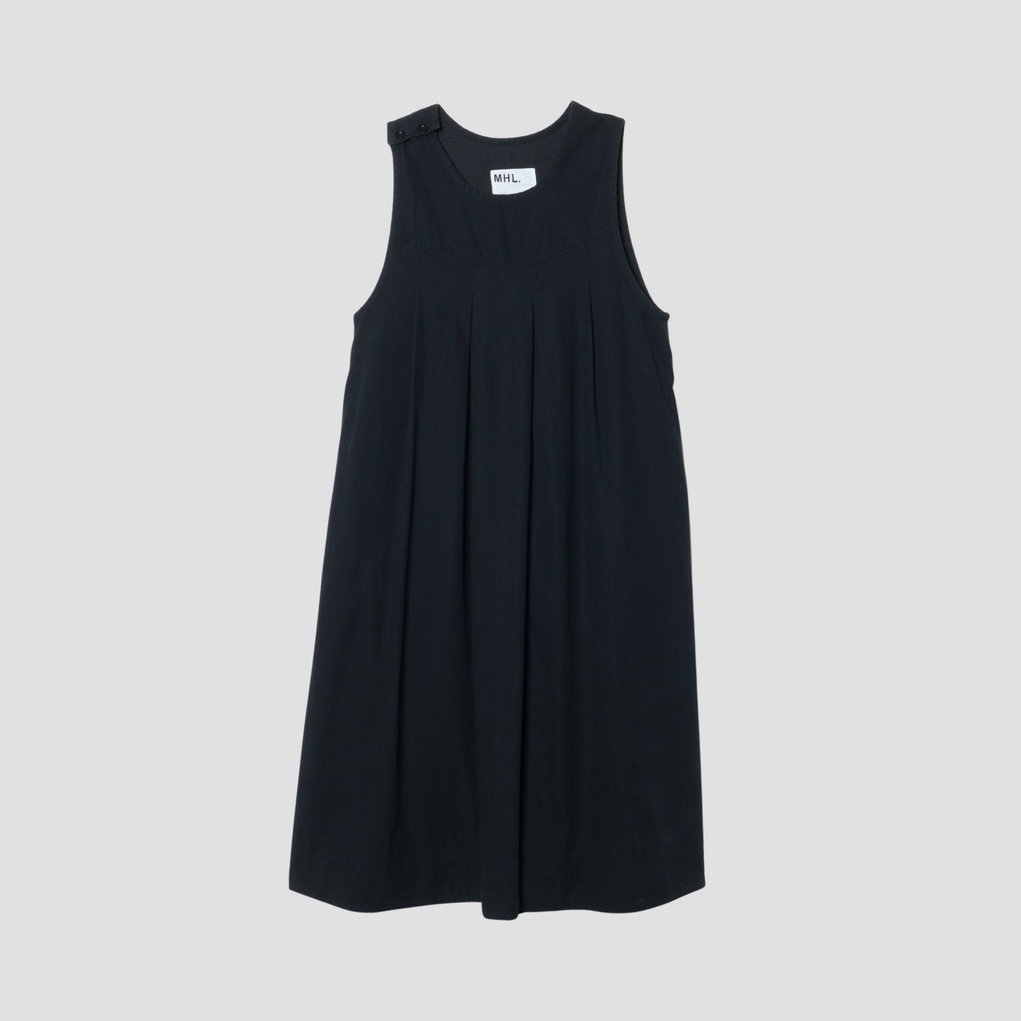 TWISTED ORGANIC COTTON TWILL DRESS