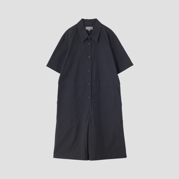 MATT COTTON SILK POPLIN DRESS