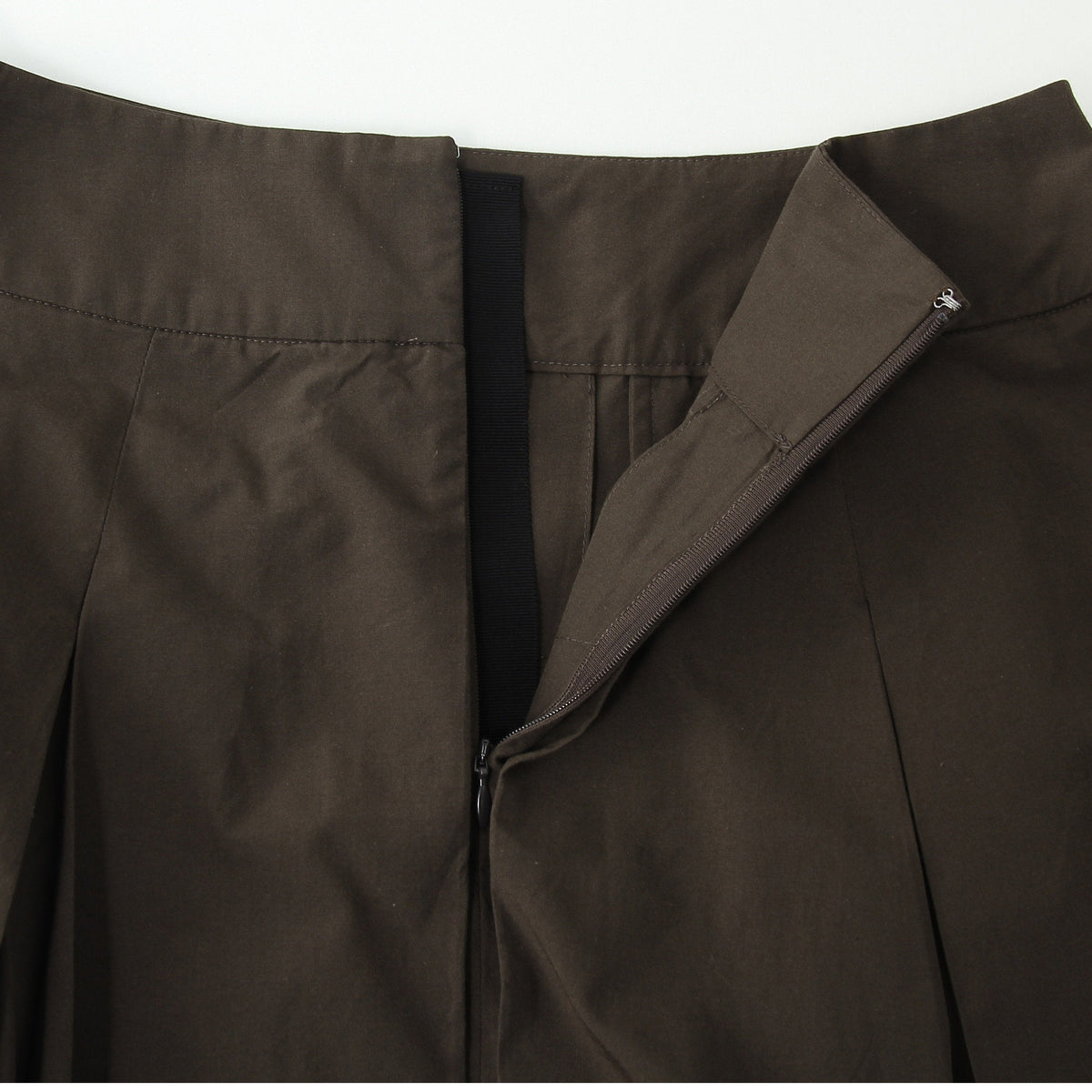 SILK COTTON POPLIN SKIRT
