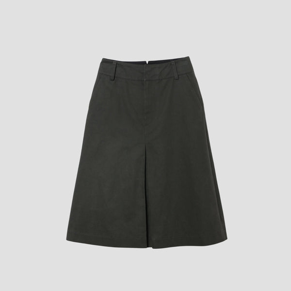 BRUSHED COTTON LINEN SKIRT