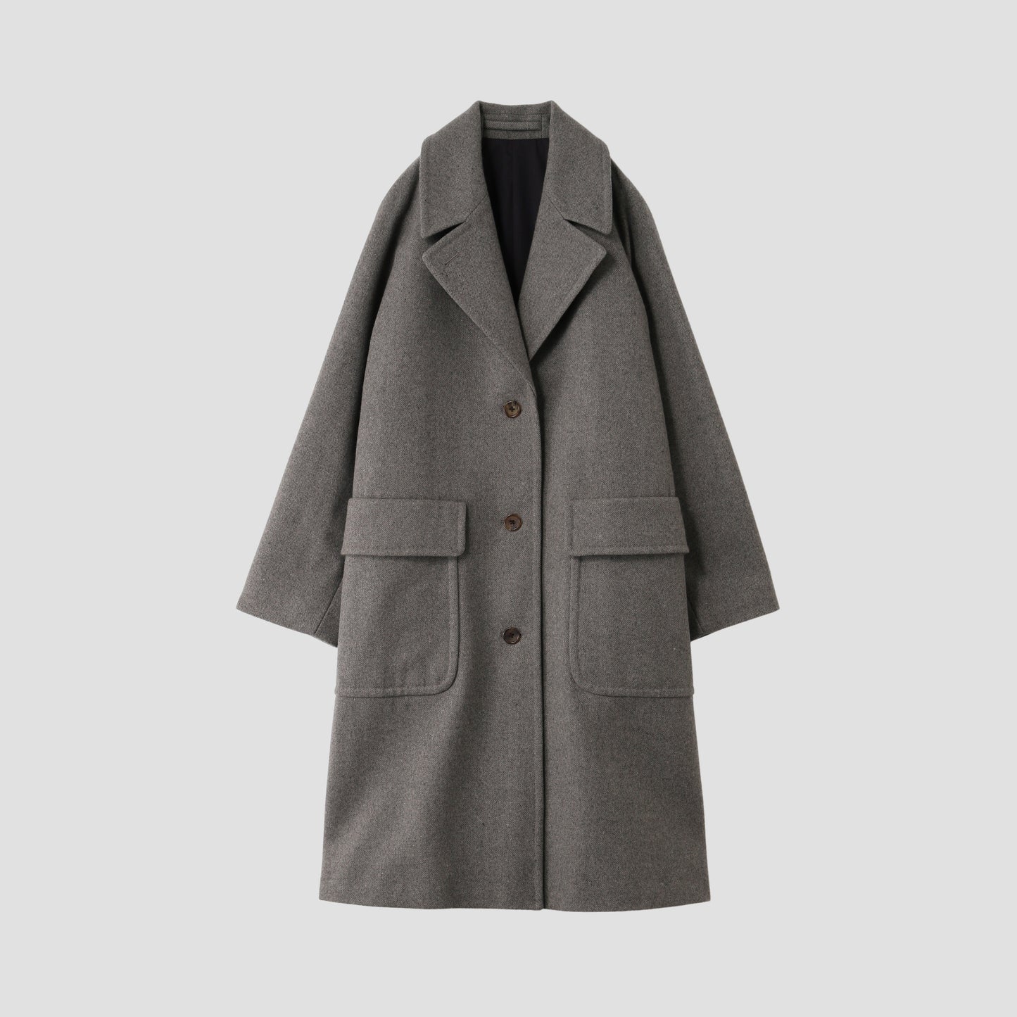 LAMBS WOOL MELTON COAT