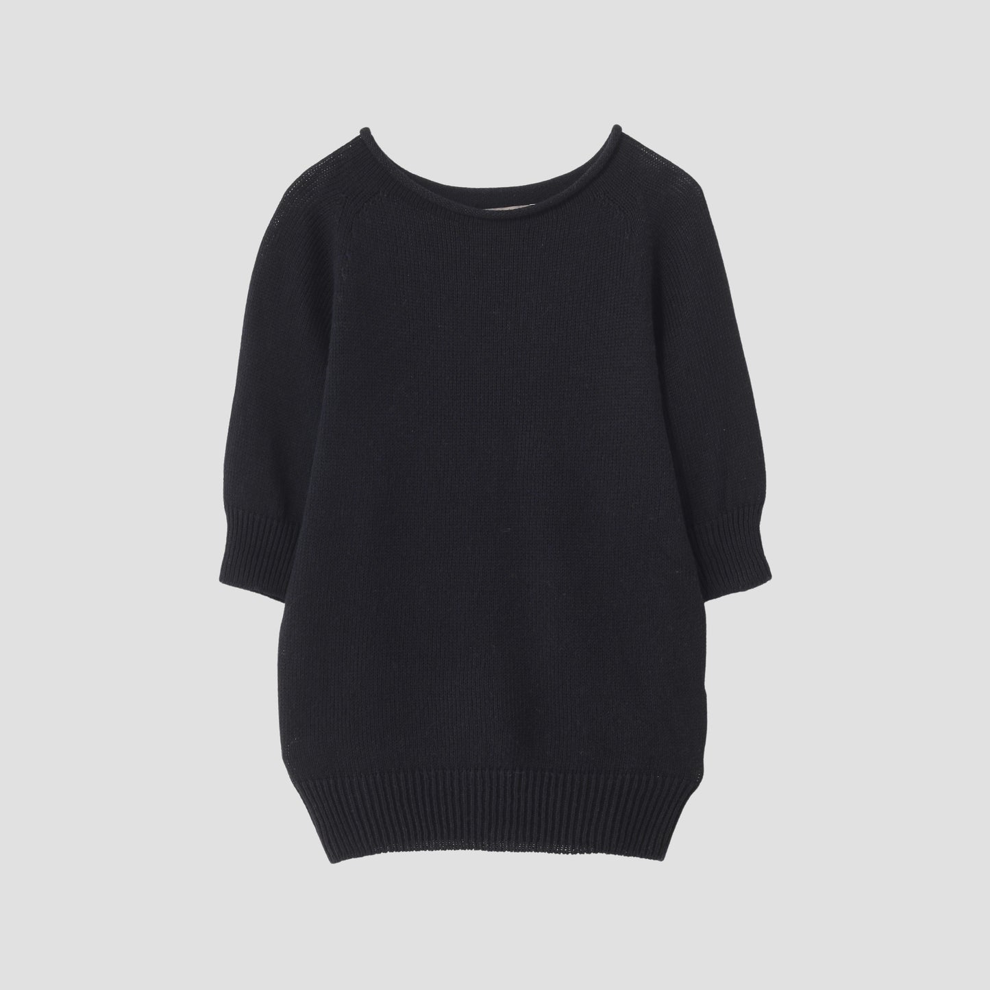 CAST OFF ROLL NECK KNIT