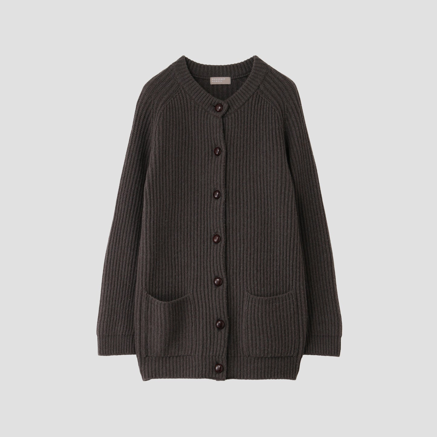 CHUNKY RIB CARDIGAN KNIT