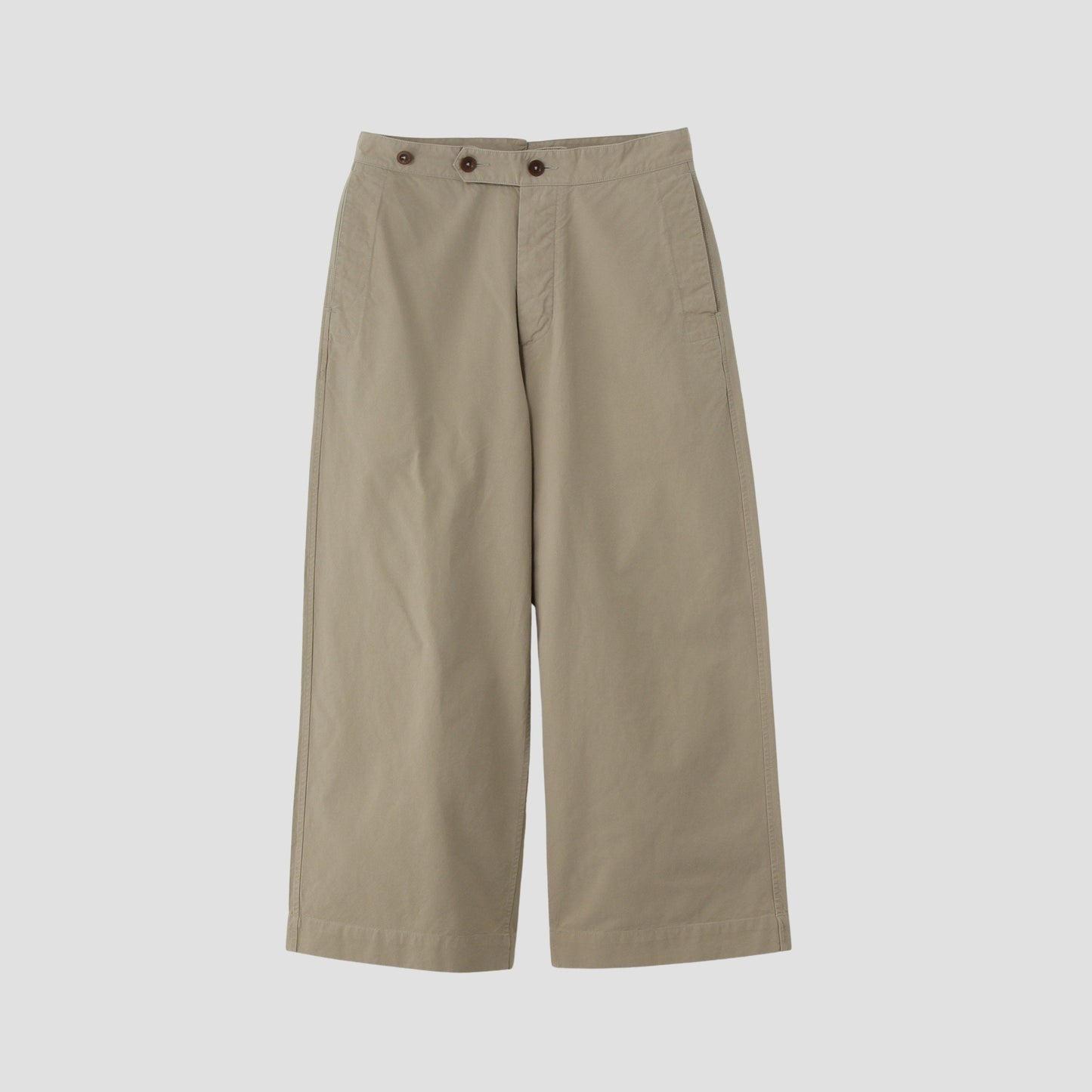 DENSE COTTON POPLIN TROUSERS