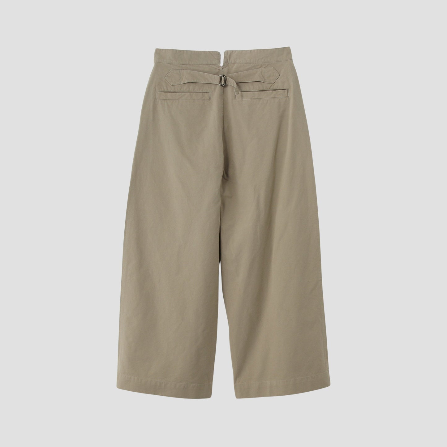 DENSE COTTON POPLIN TROUSERS