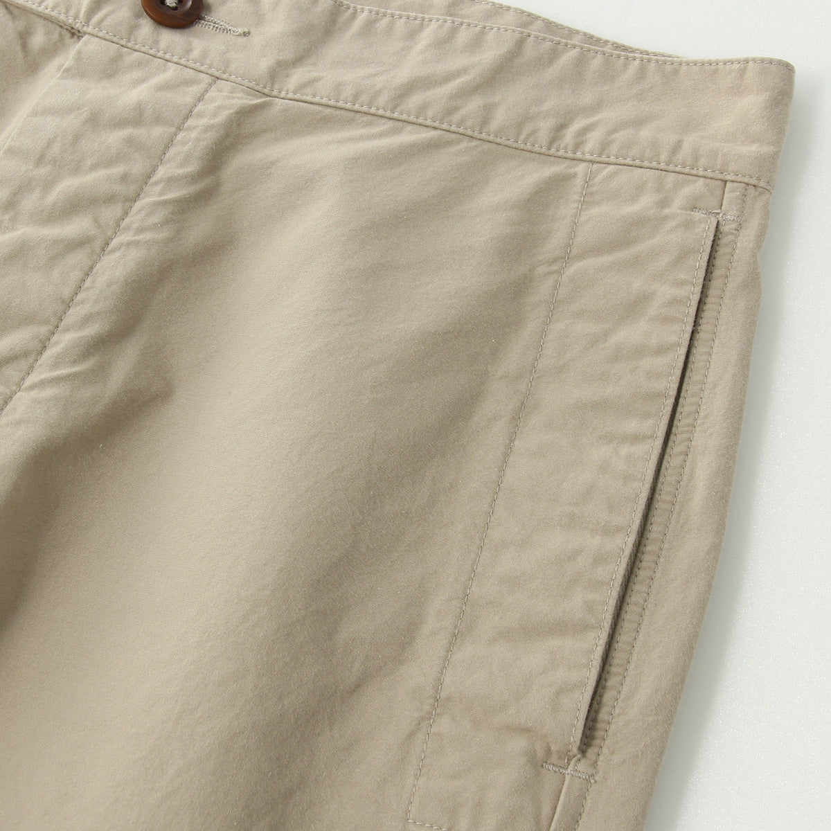 DENSE COTTON POPLIN TROUSERS