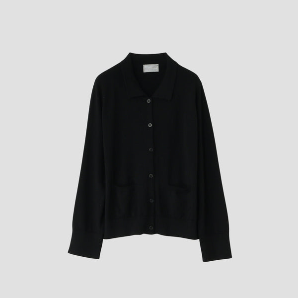 POLO COLLAR CARDIGAN KNIT
