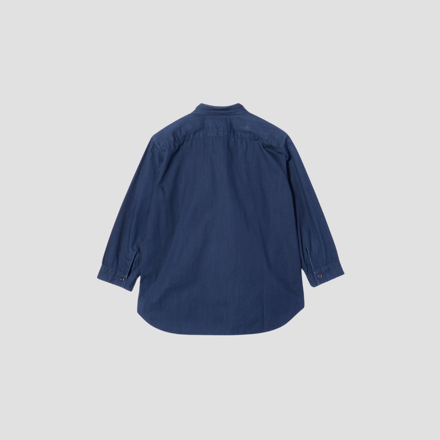 INDIGO COTTON CANVAS SHIRT