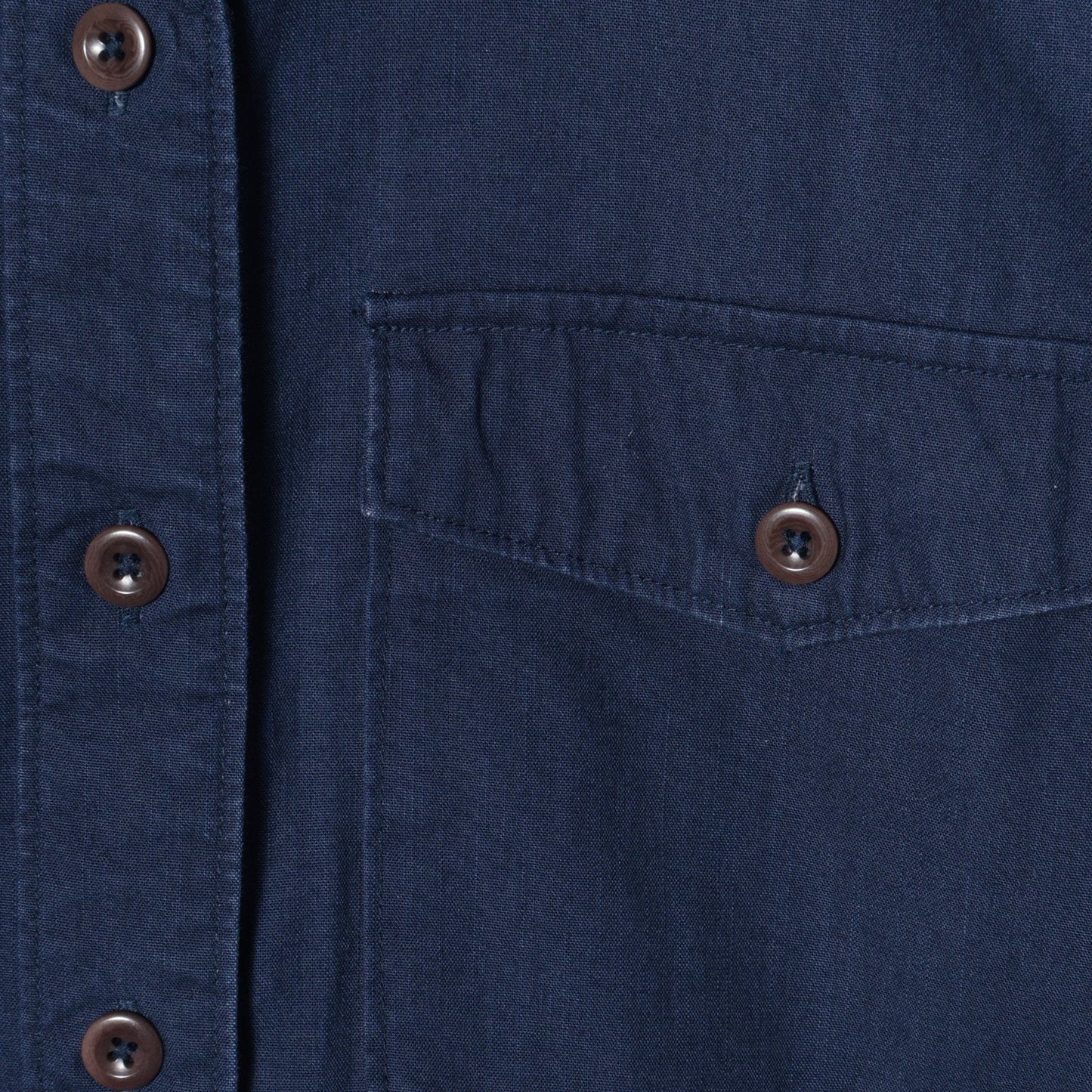 INDIGO COTTON CANVAS SHIRT