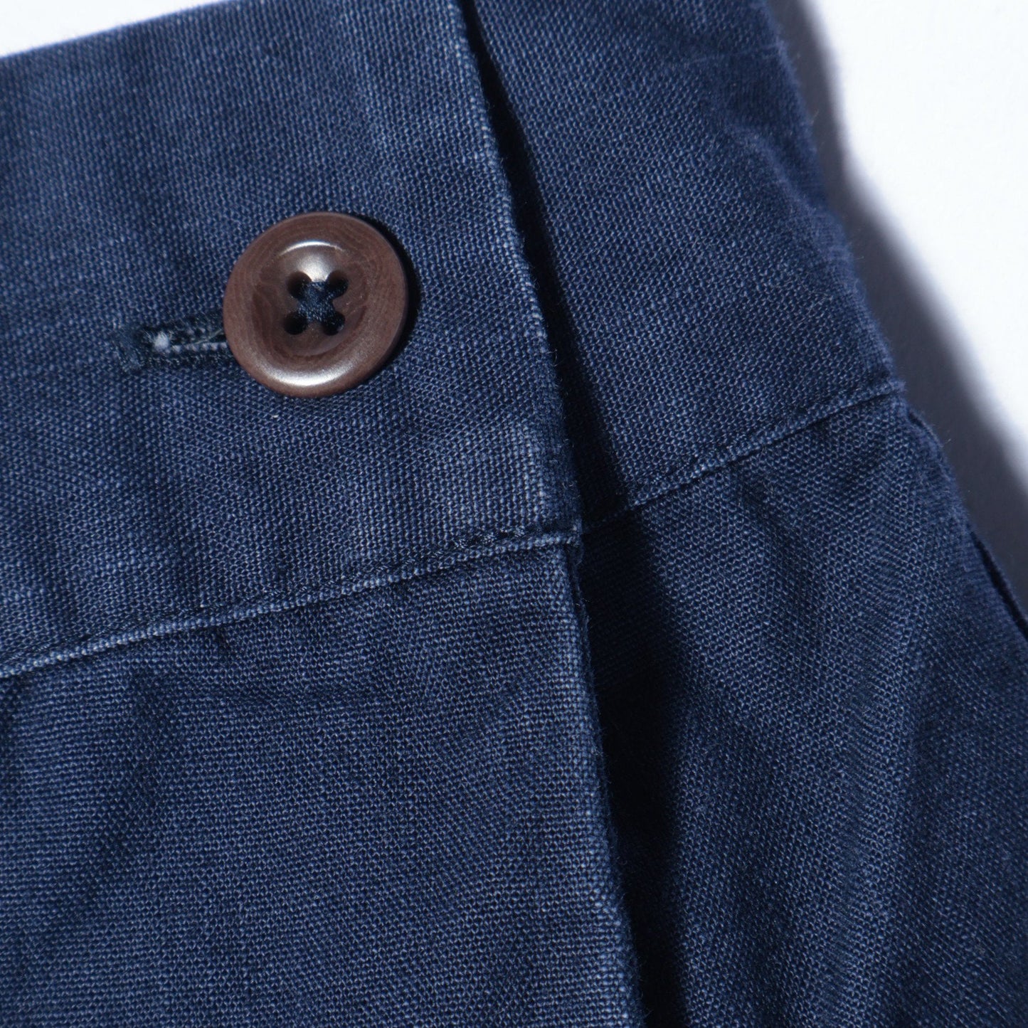 INDIGO COTTON CANVAS SHIRT
