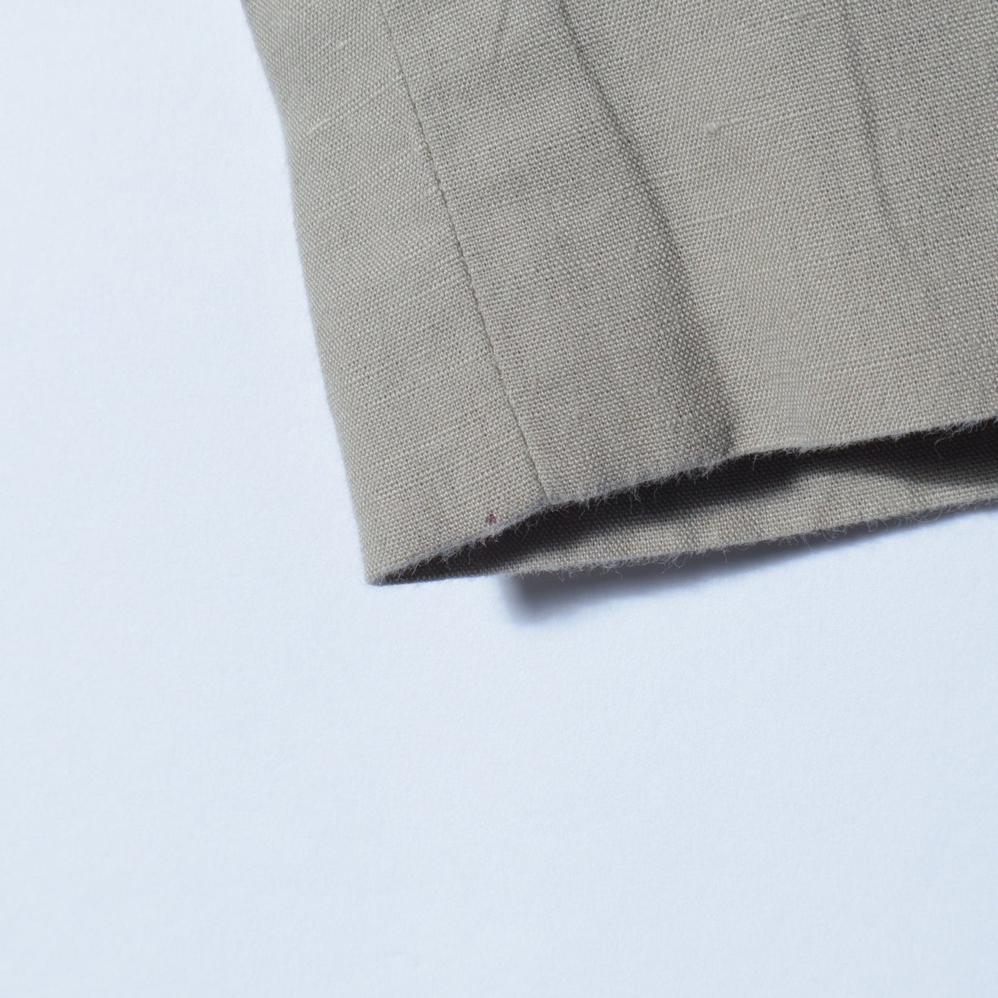 PLAIN WEAVE COTTON LINEN TROUSERS