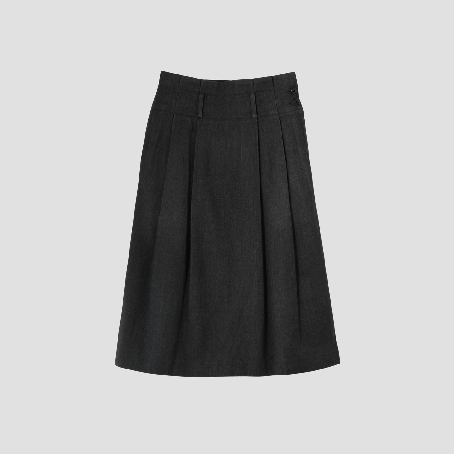 BRUSHED COTTON WOOL SKIRT