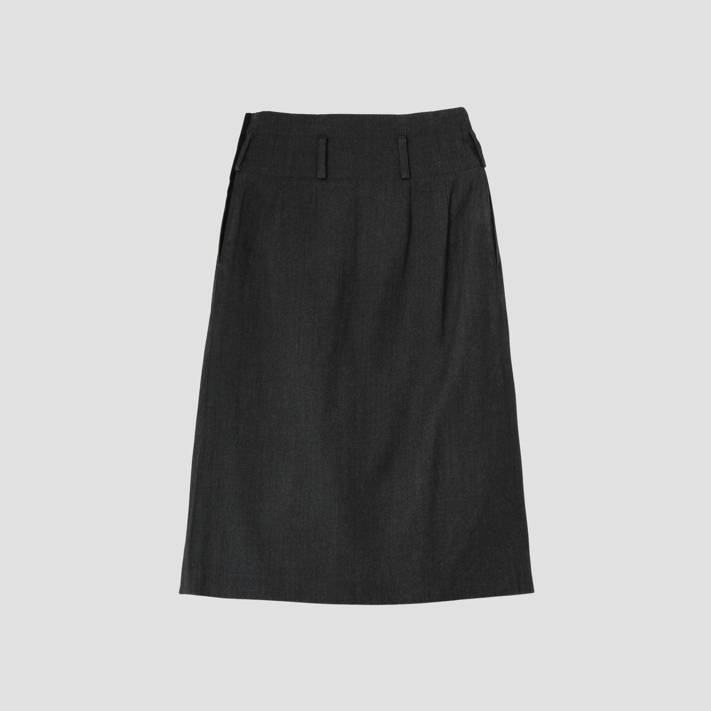 BRUSHED COTTON WOOL SKIRT