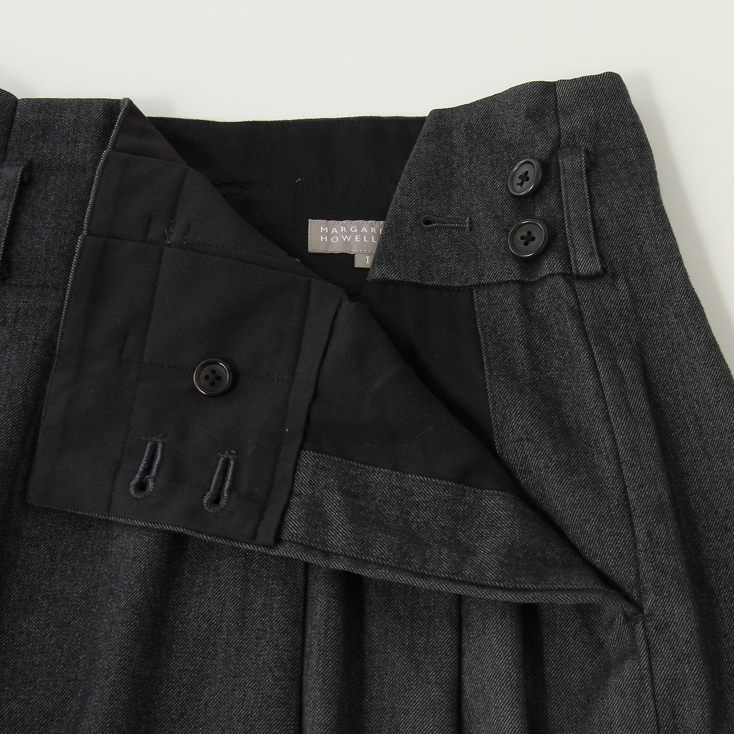BRUSHED COTTON WOOL SKIRT