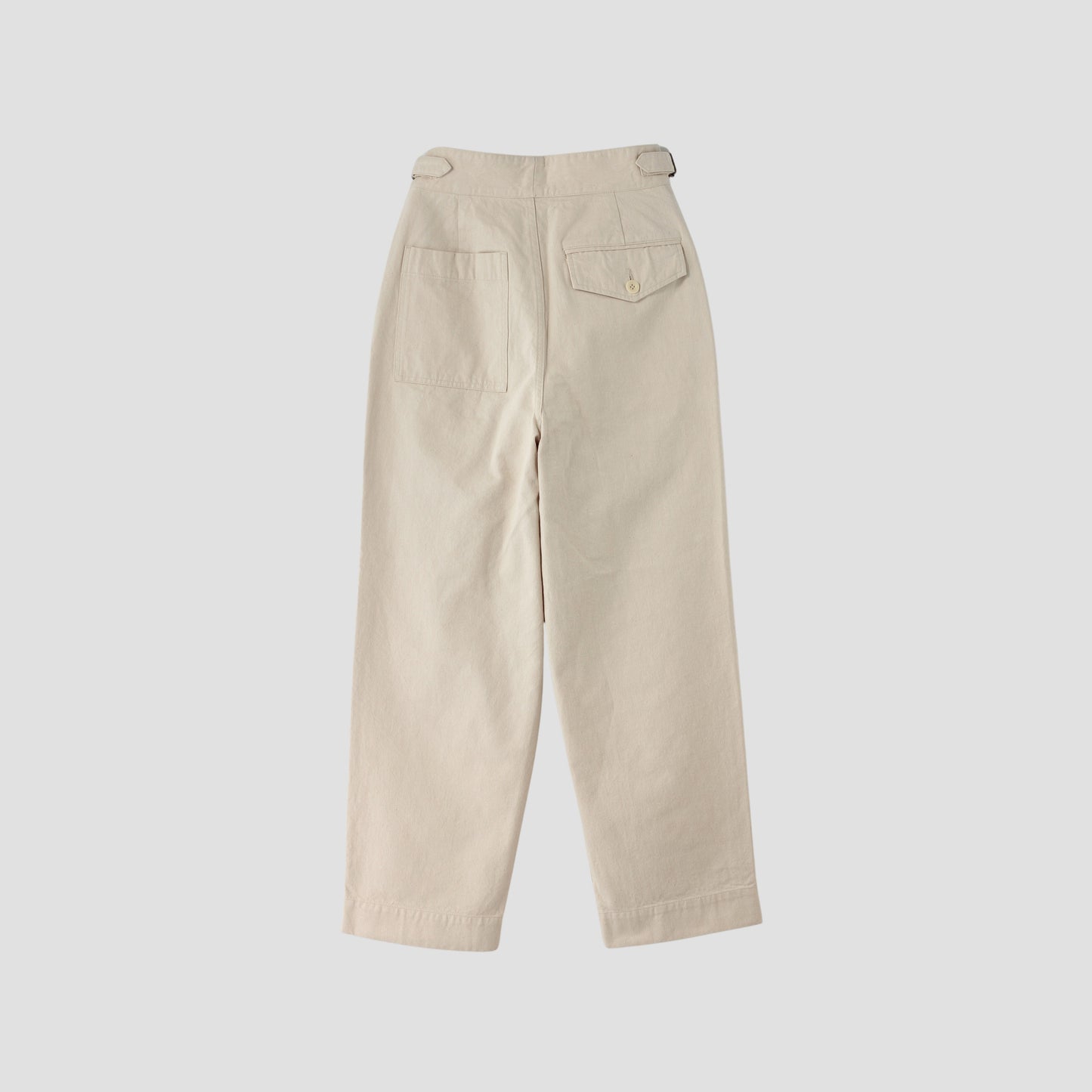 NATURAL DENIM TROUSERS
