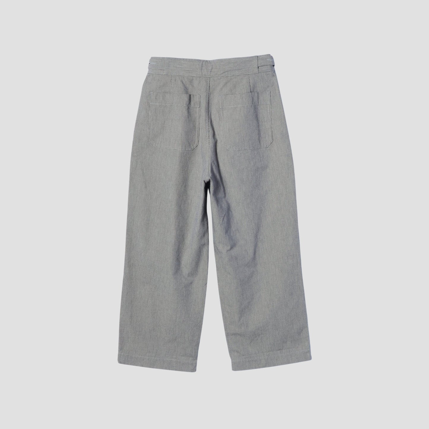 CHEF CHECK COTTON WOOL TROUSERS