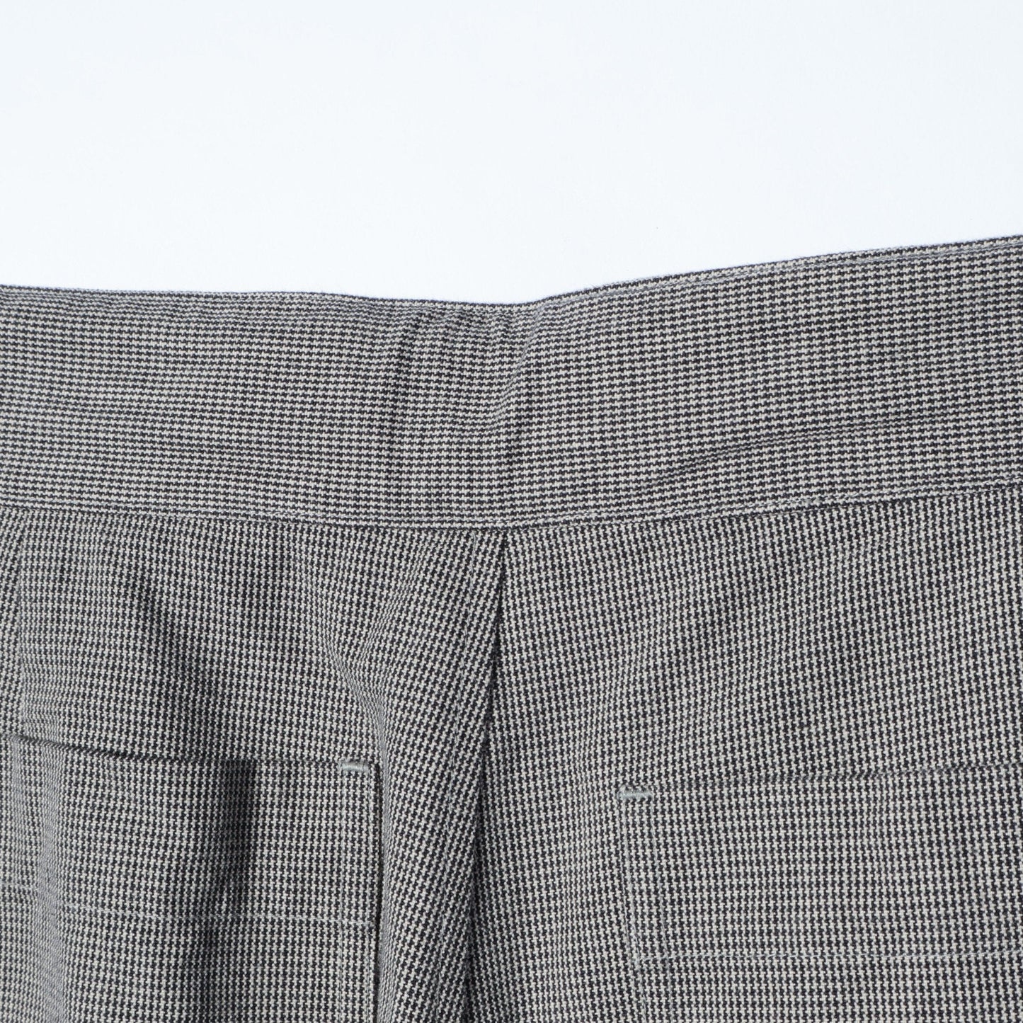 CHEF CHECK COTTON WOOL TROUSERS