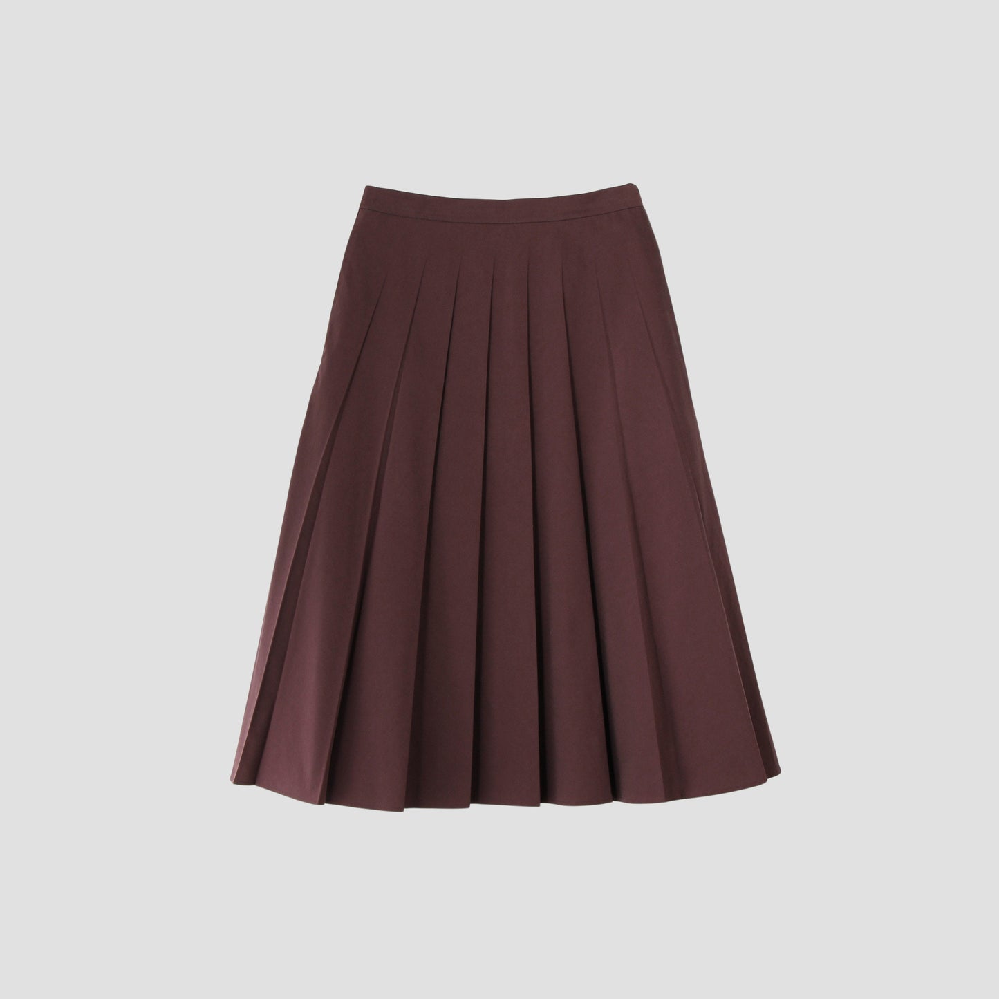 YARN DYE COTTON BLEND SKIRT