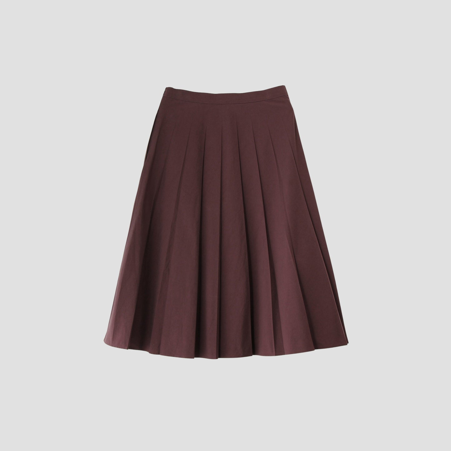 YARN DYE COTTON BLEND SKIRT