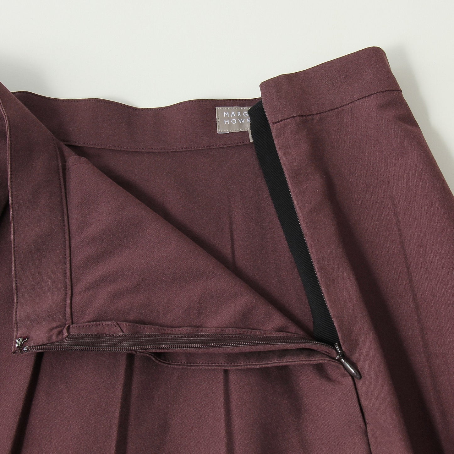 YARN DYE COTTON BLEND SKIRT