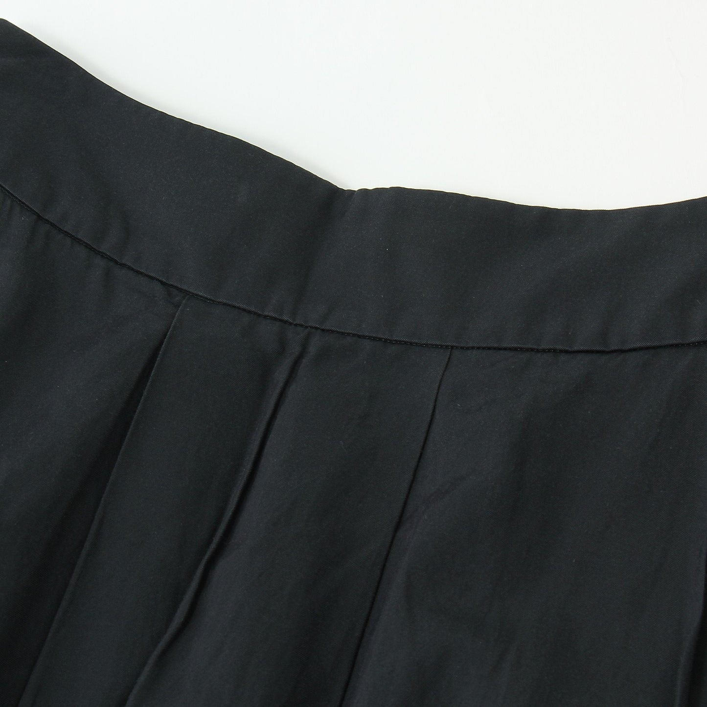 GLAZED COTTON CUPRA SKIRT