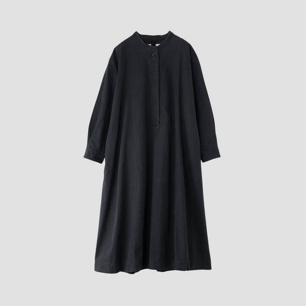 WORN COTTON WOOL TWILL DRESS
