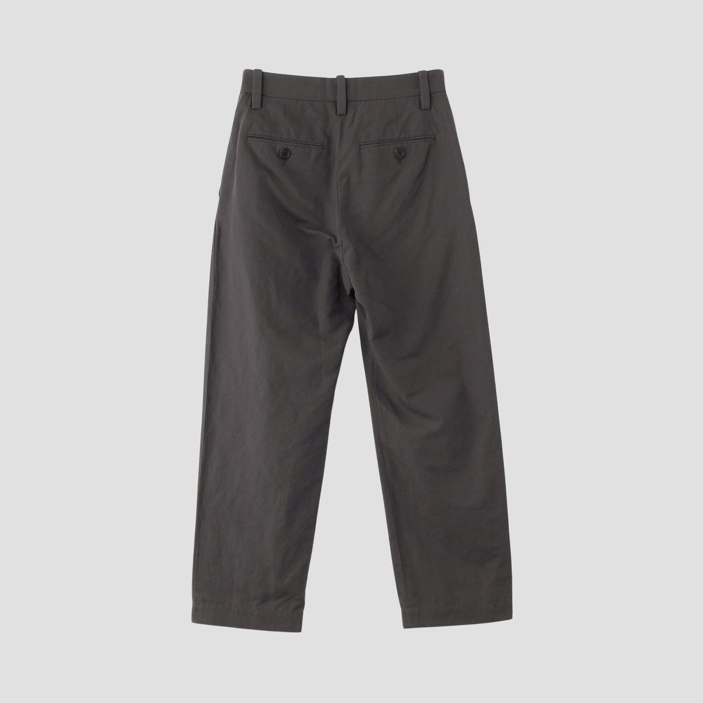 PLAIN WEAVE COTTON LINEN TROUSERS