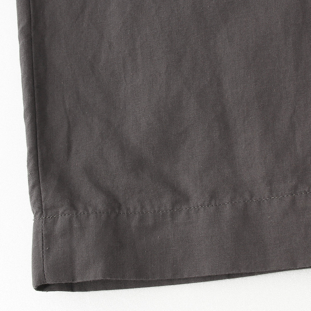 PLAIN WEAVE COTTON LINEN TROUSERS
