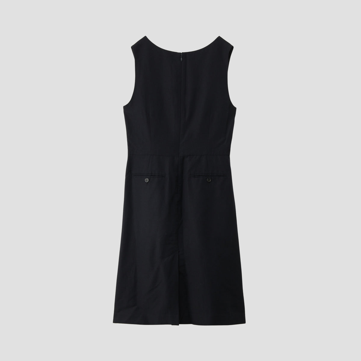 LINEN WOOL HOPSACK DRESS