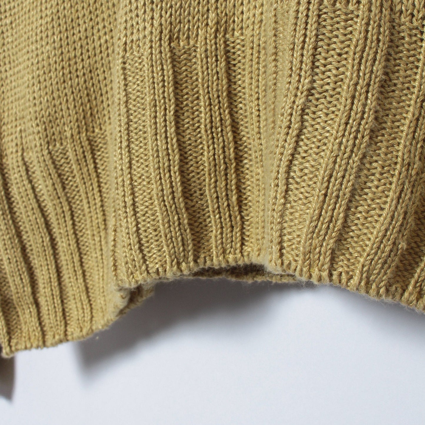 LINEN COTTON WIDE ROLL NECK KNIT