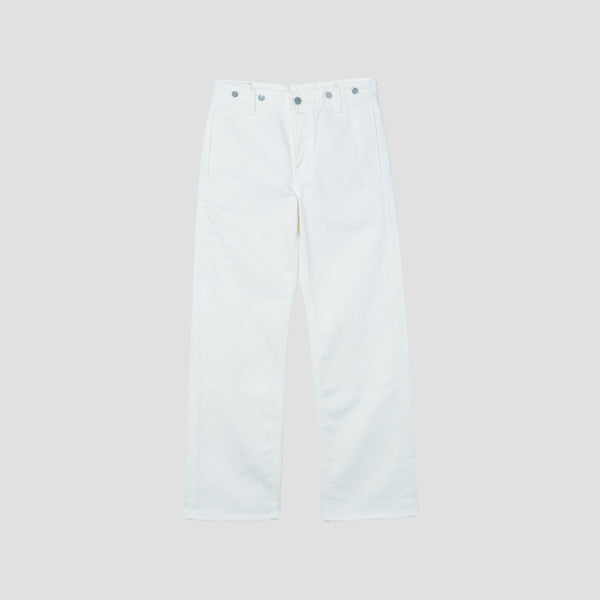 WHITE DENIM TROUSERS