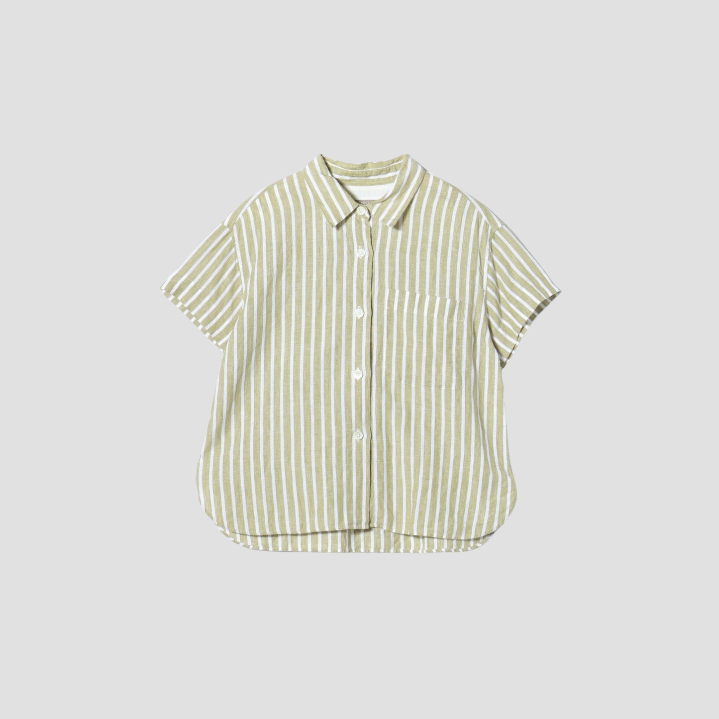 WIDE STRIPE LINEN SHIRT