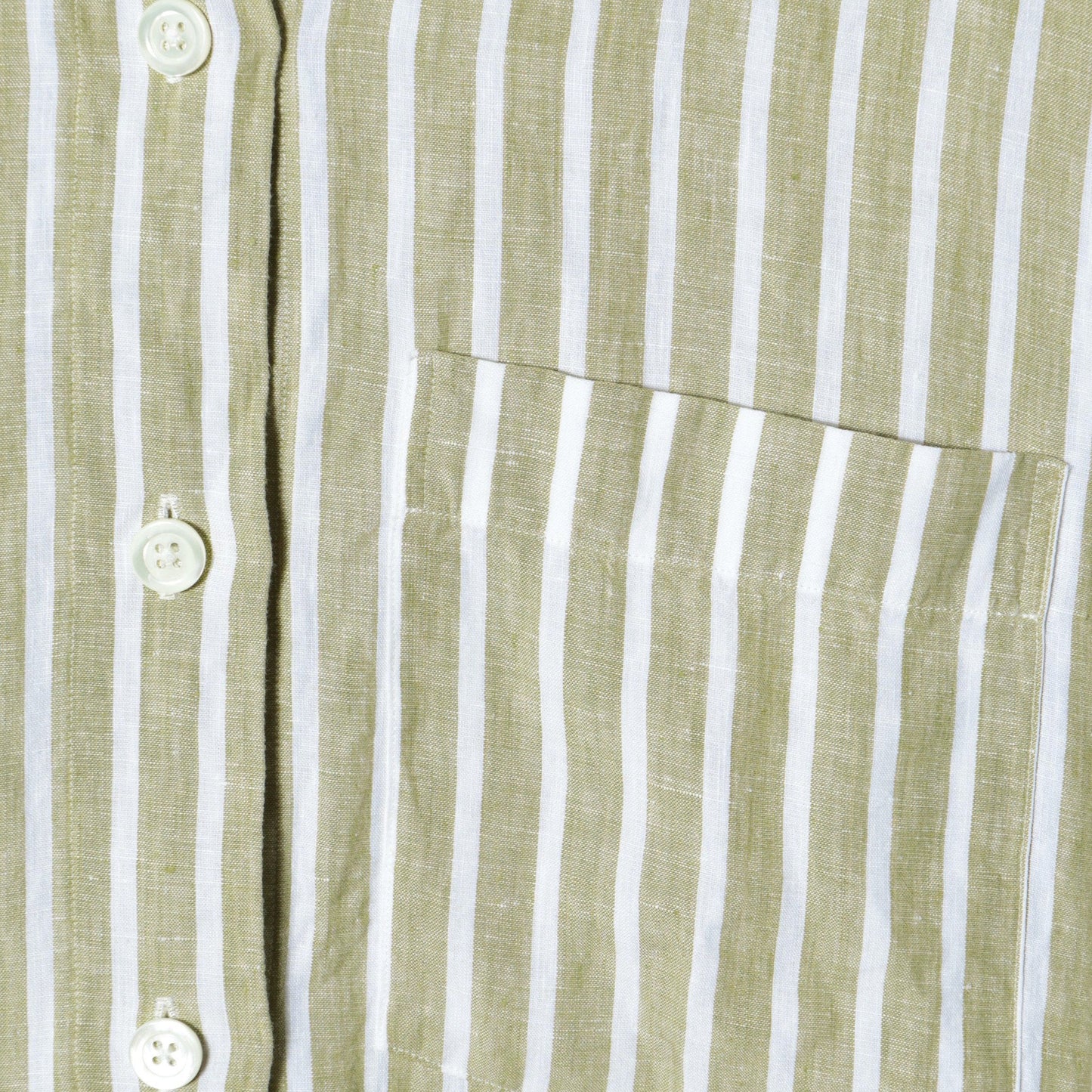 WIDE STRIPE LINEN SHIRT
