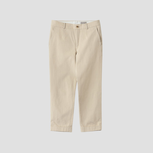 COTTON WOOL TWILL TROUSERS