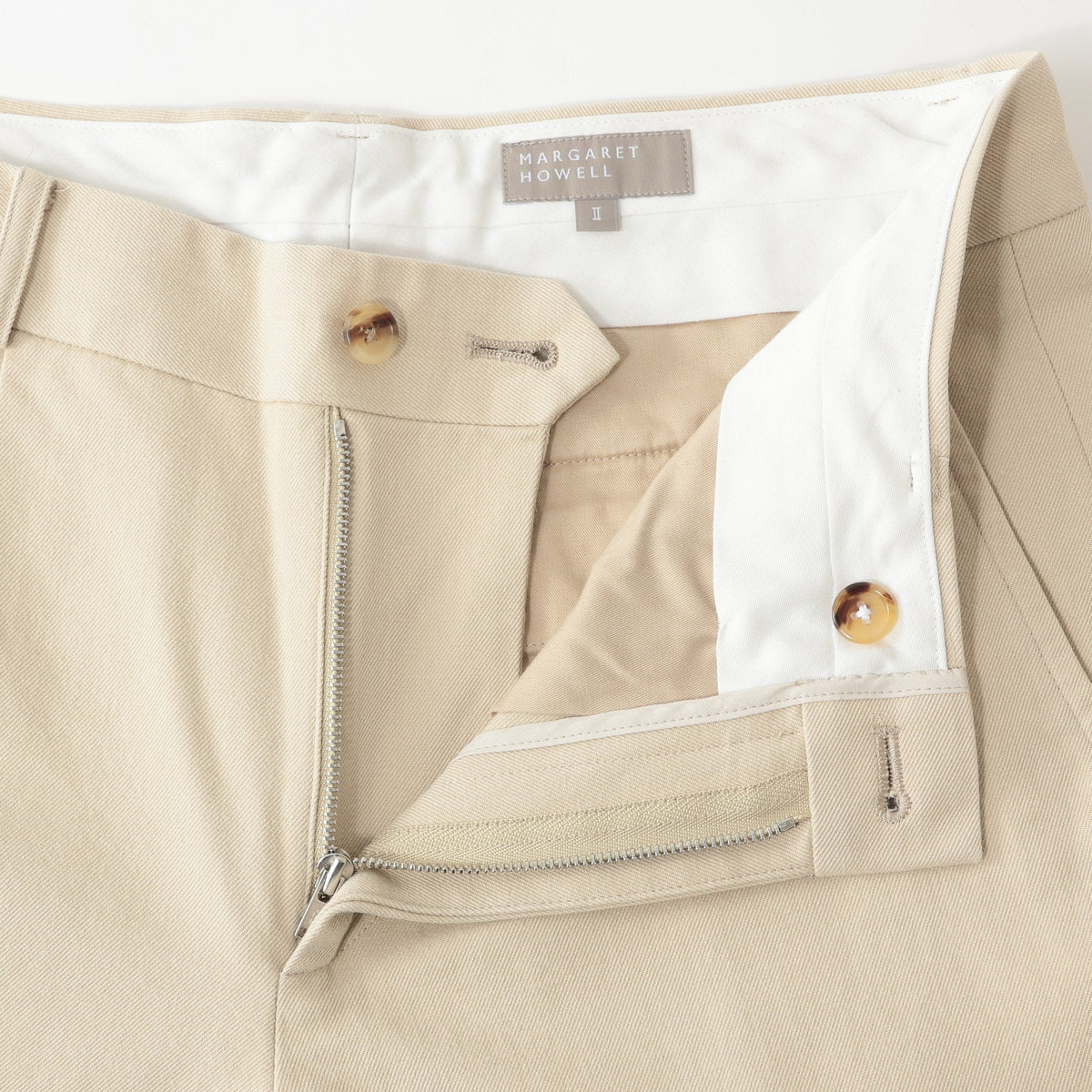 COTTON WOOL TWILL TROUSERS