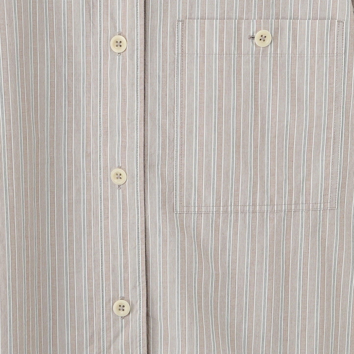 PYJAMA STRIPE COTTON SHIRT