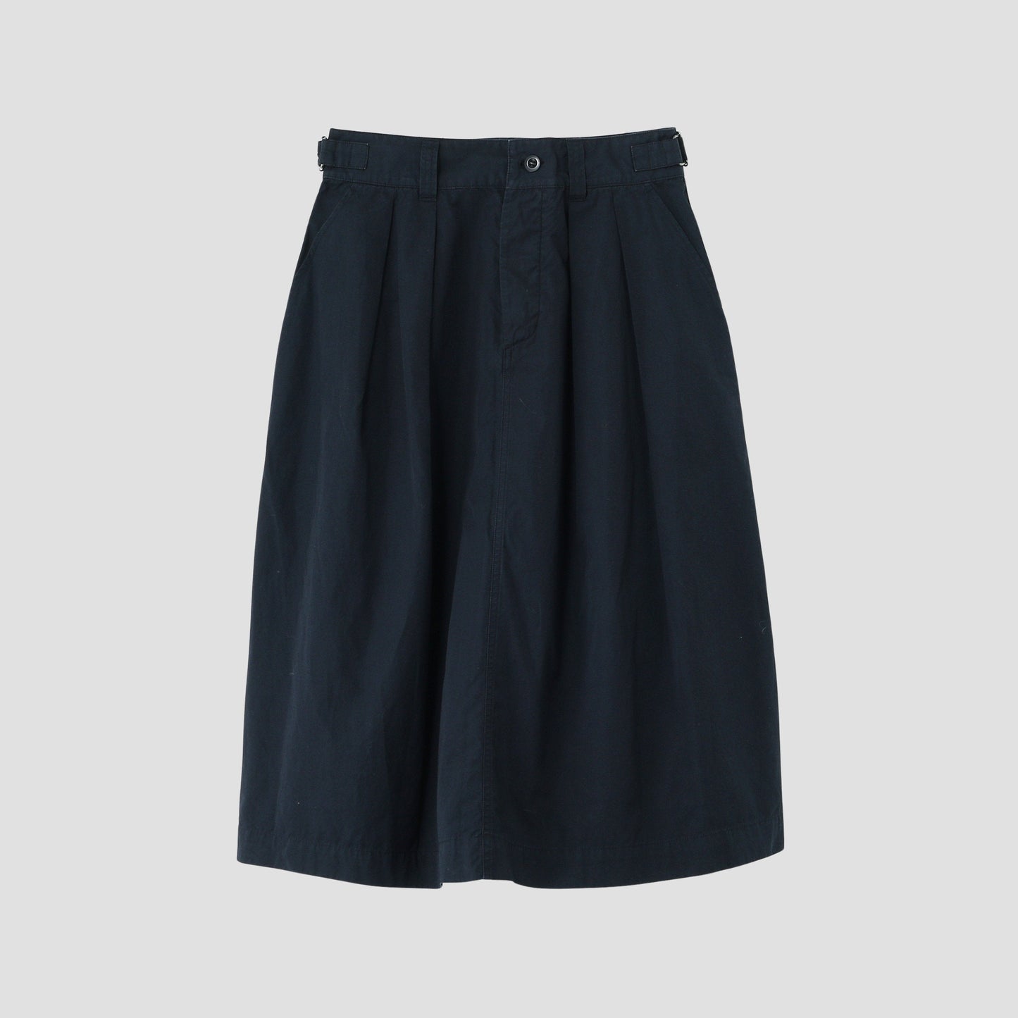 COTTON LINEN TOUGH POPLIN SKIRT