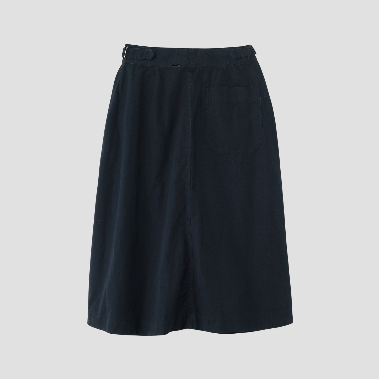 COTTON LINEN TOUGH POPLIN SKIRT