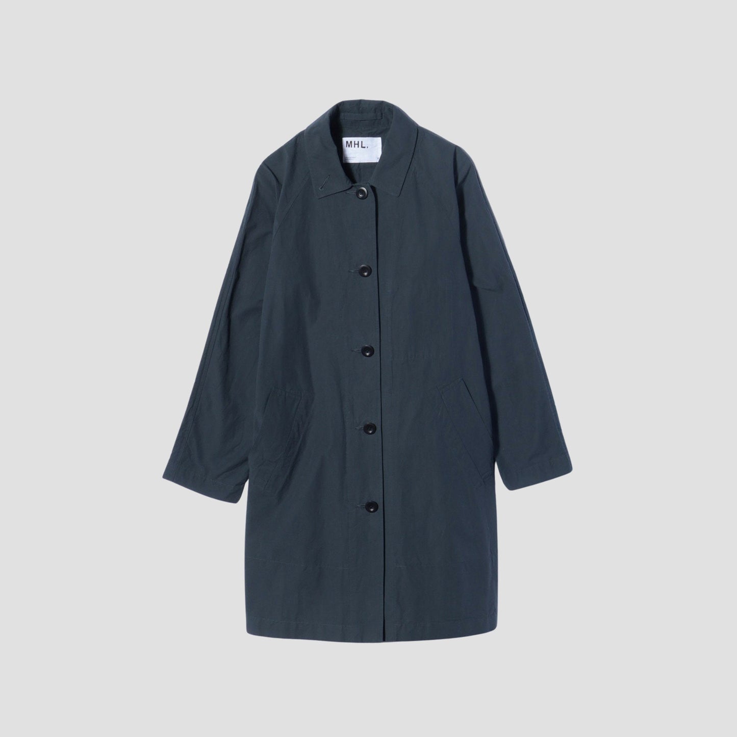 WASHED COTTON POPLIN COAT