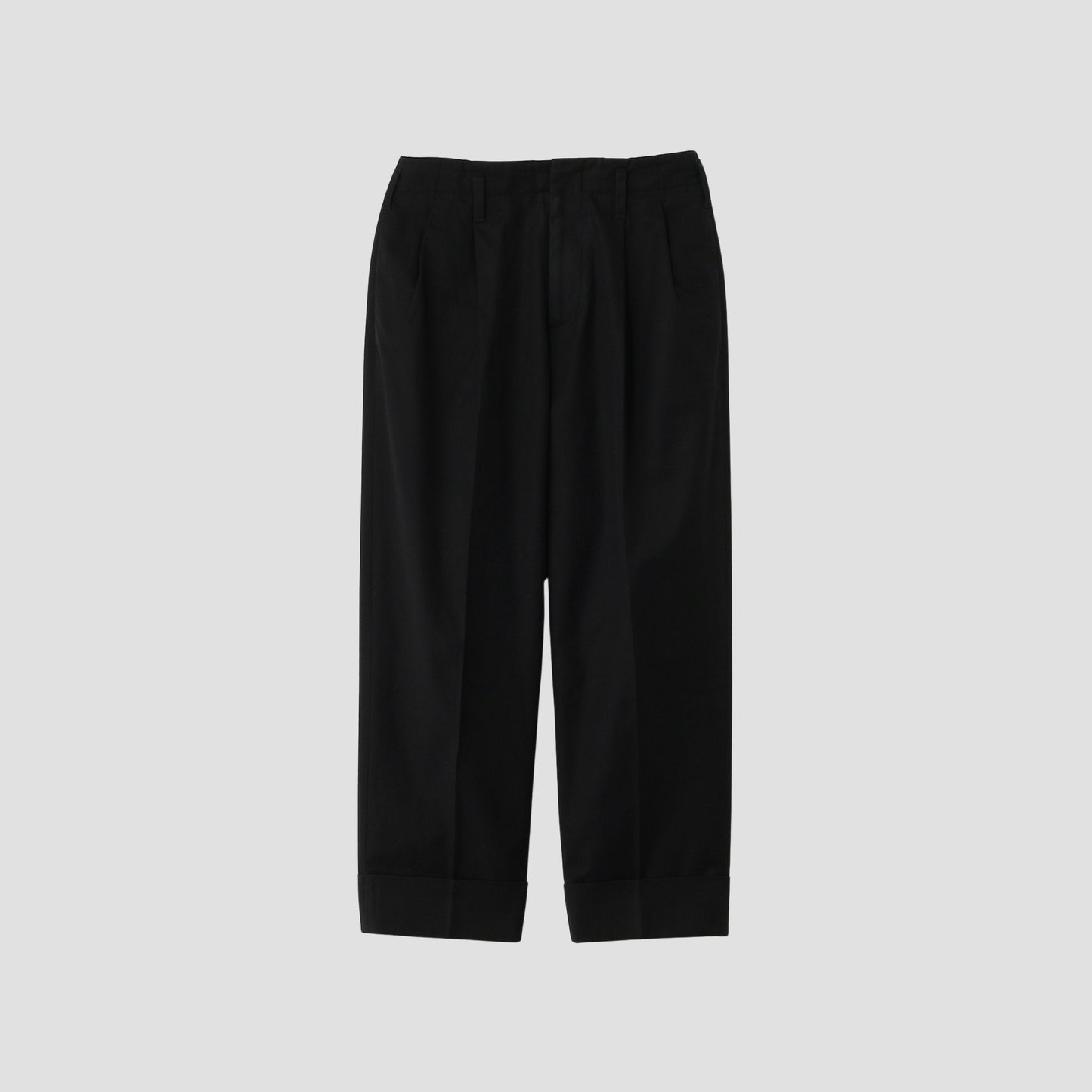 BRUSHED COTTON TWILL TROUSERS