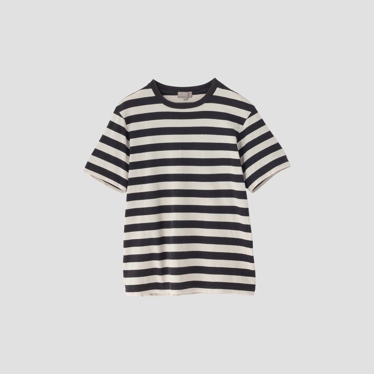 FINE COTTON LINEN STRIPE JERSEY