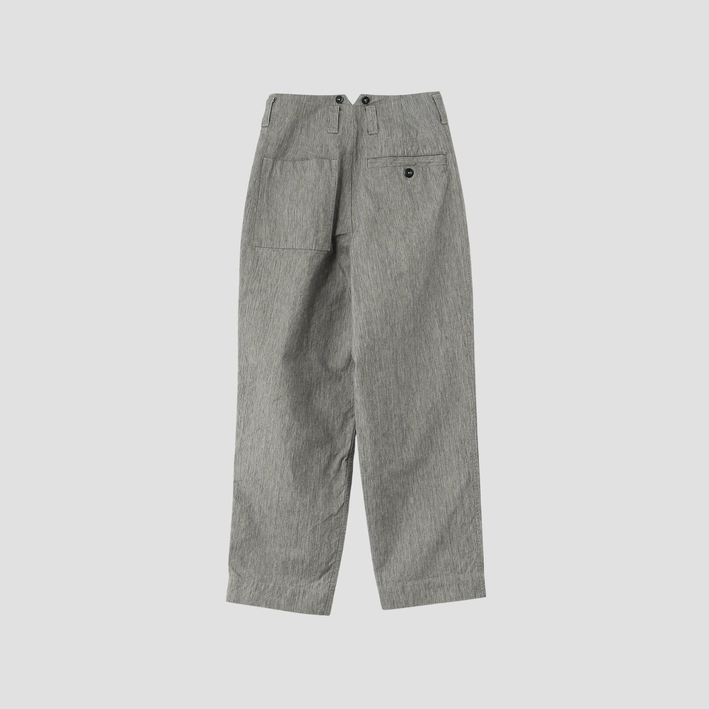IRREGULAR END ON END COTTON LINEN TROUSERS