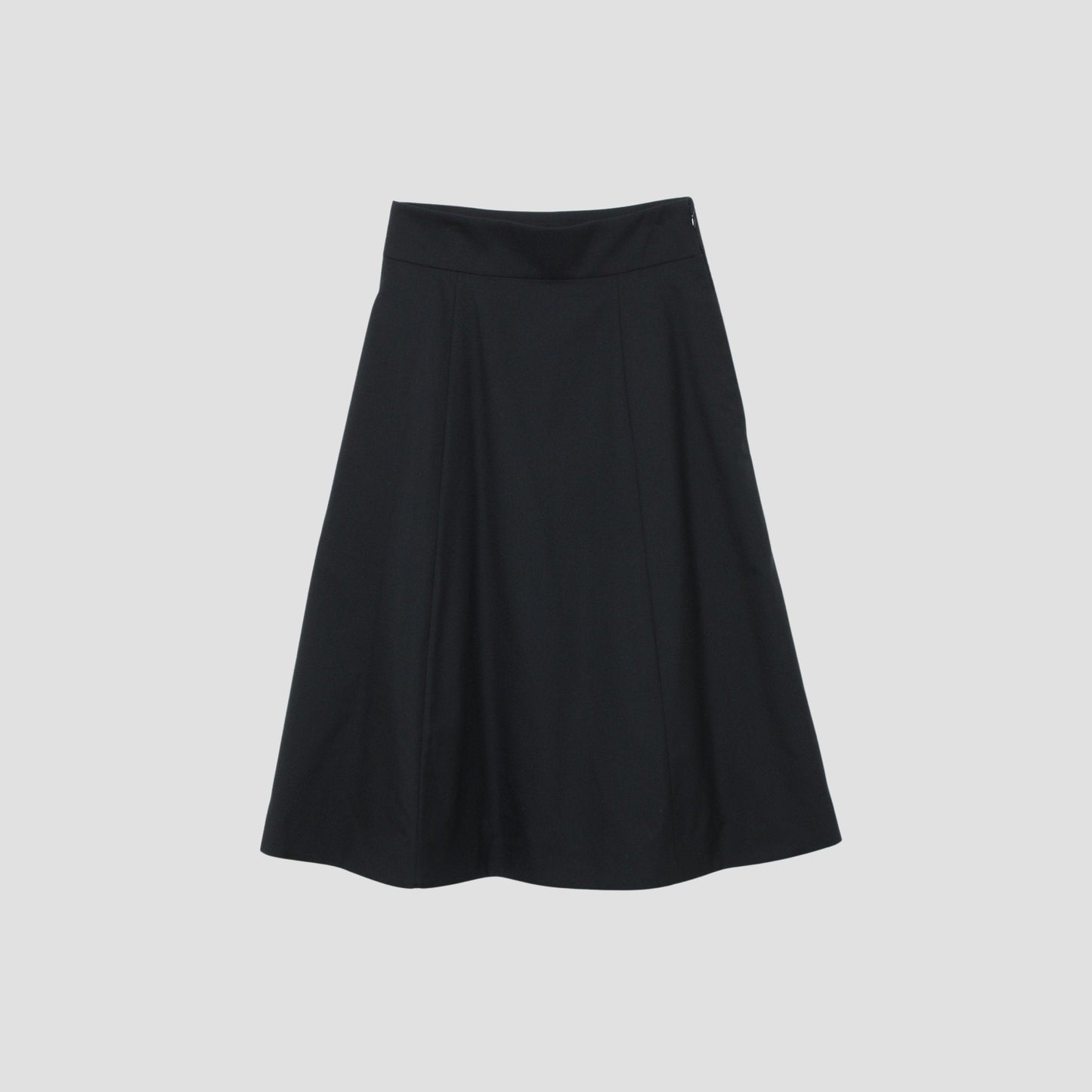 FINE WOOL POPLIN SKIRT