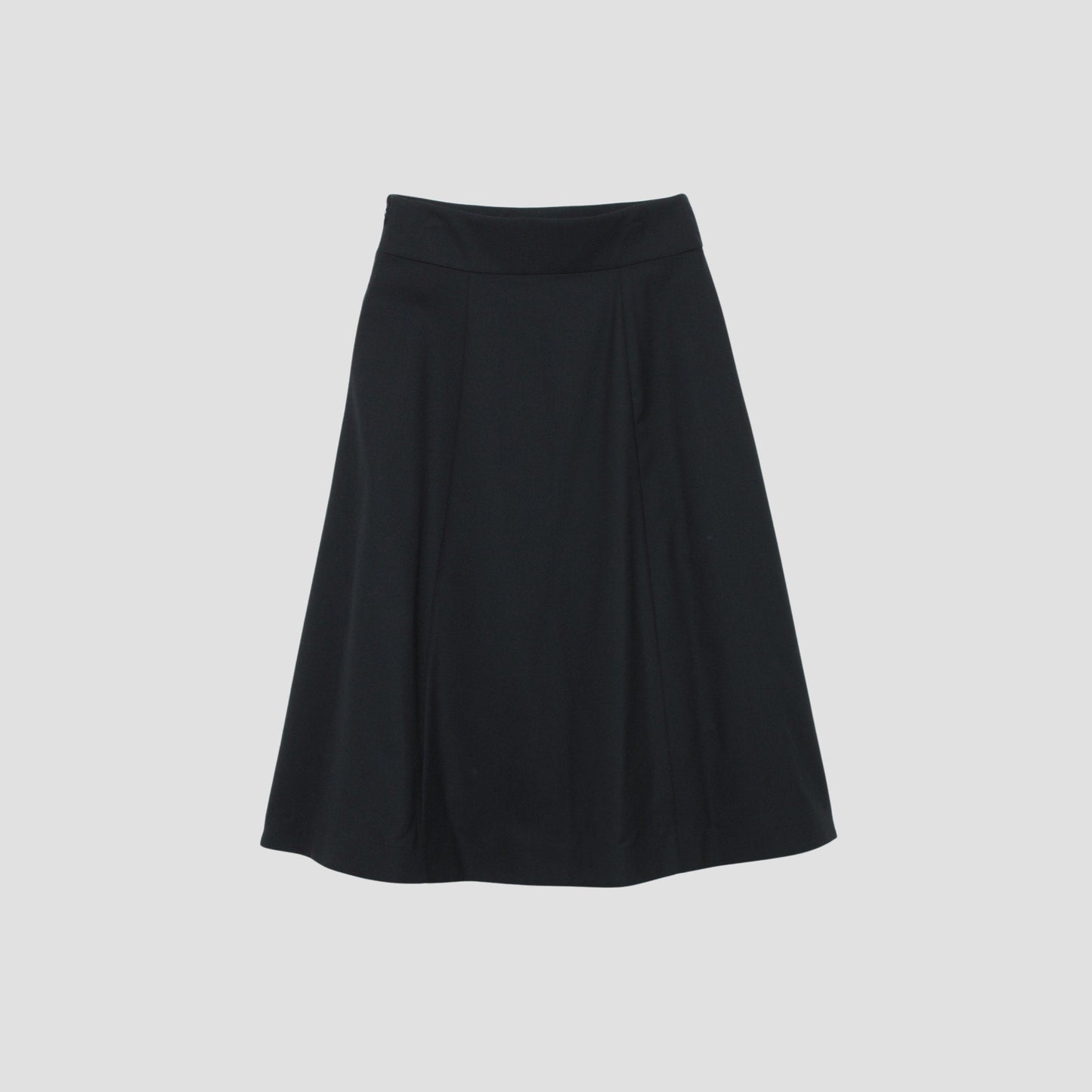FINE WOOL POPLIN SKIRT