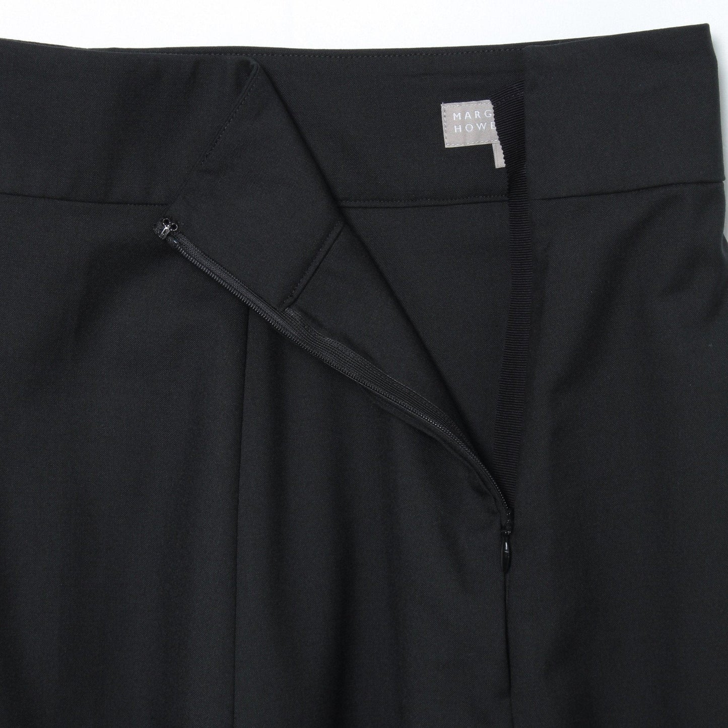 FINE WOOL POPLIN SKIRT