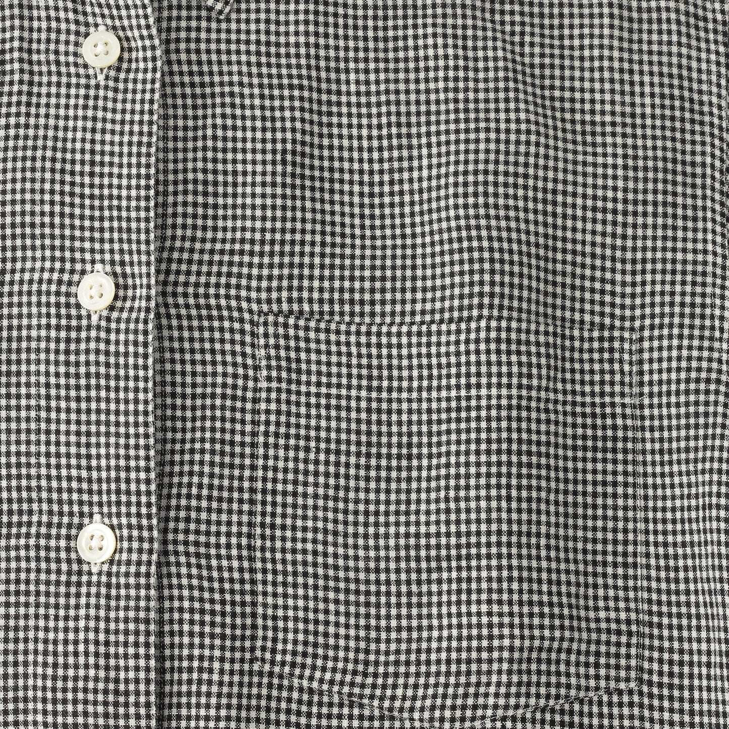 BLACK&WHITE SHIRTING LINEN DRESS